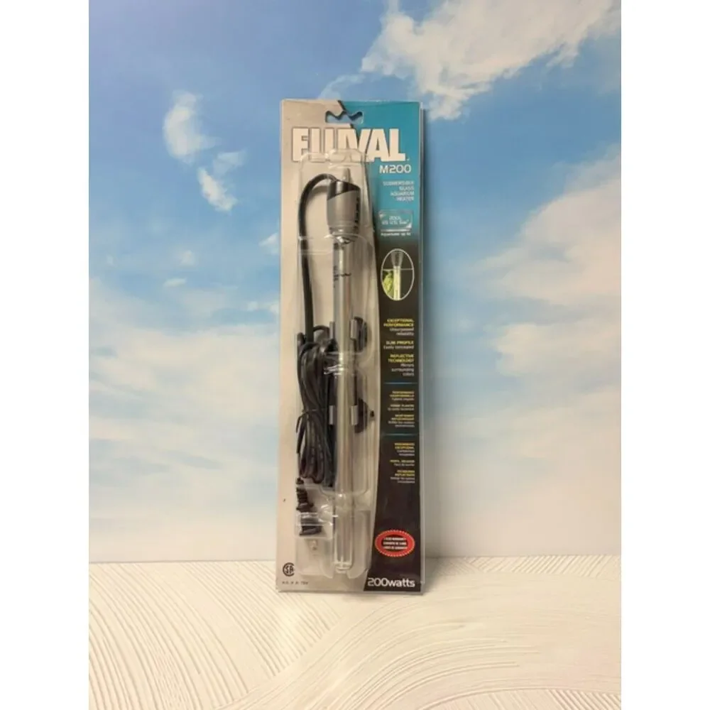 Fluval M200 200W Submersible Glass Aquarium Heater A784 65 Gal New Sealed